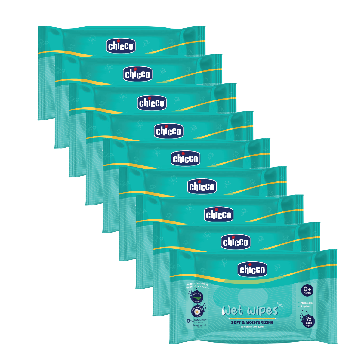 Chicco Wetwipes Pack of 7-648 PCS